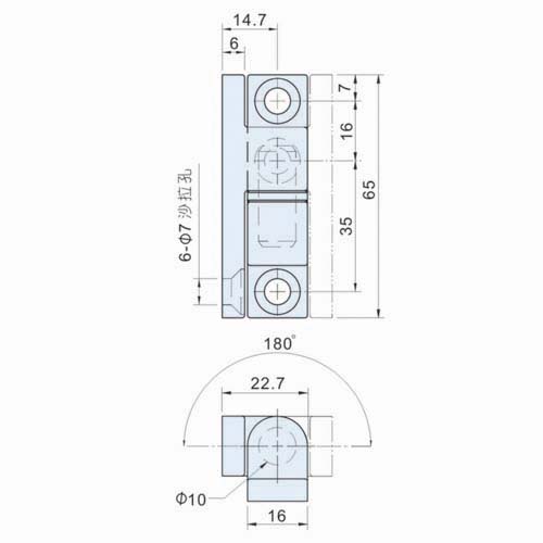 機器用外露可拆鉸鏈